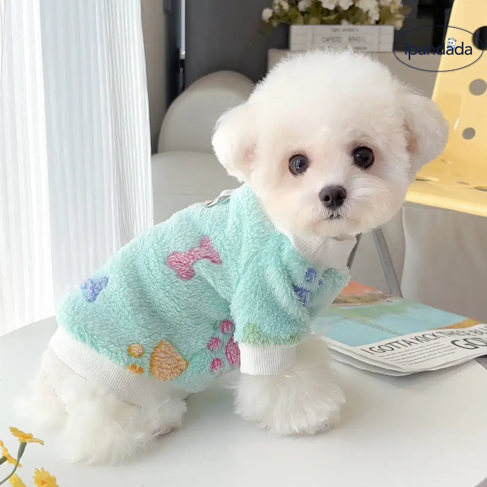 秋 新作 フランネル 保温 皮膚に優しい ペット服 犬猫用 テディベア ビションフリーゼ ポメラニアン 牽引可能 ベスト ID2450