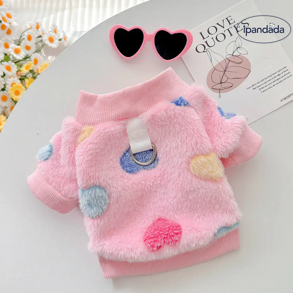 秋 新作 フランネル 保温 皮膚に優しい ペット服 犬猫用 テディベア ビションフリーゼ ポメラニアン 牽引可能 ベスト ID2450