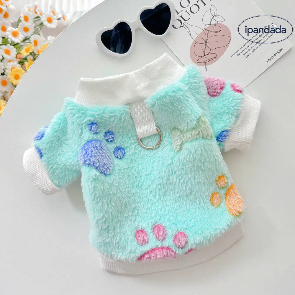 秋 新作 フランネル 保温 皮膚に優しい ペット服 犬猫用 テディベア ビションフリーゼ ポメラニアン 牽引可能 ベスト ID2450