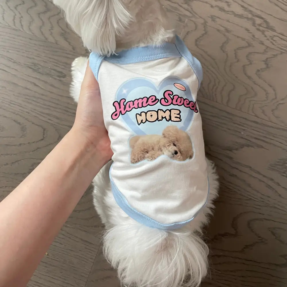 ID554 犬服 アルファベット 春 夏 春服 夏服 秋服 ドッグウェア シンプル 配色 犬用タンクトップ ノースリーブ シンプル 可愛い おしゃれ お散歩 お出かけ 部屋着 タンクトップ トップス タンクトップ ブルー / S