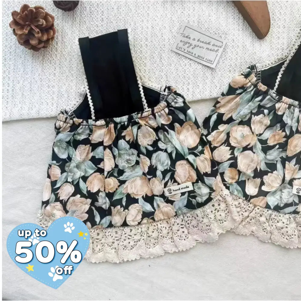 犬服 犬 服 春服 春 レトロ ペットウェア 可愛い ペット 服 春夏用 マルチーズ ビションフリーゼ 猫のドレス タンクトップ コットン ID4510 写真通り / XS ペット用品＞ウェア