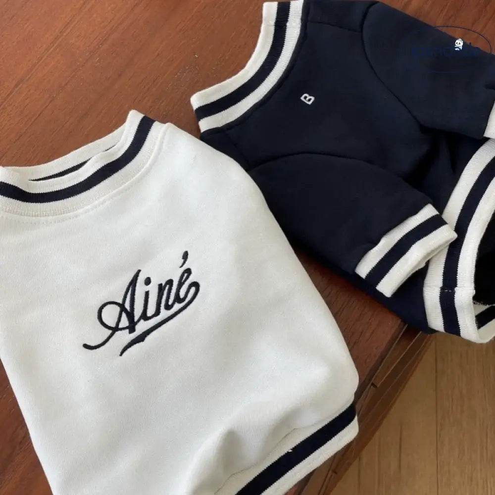 犬服 ドッグウェア アルファベット Ｔシャツ 袖あり カジュアル かわいい ペット服 キャットウェア Tシャツ カットソー ペット用品＞ウェア