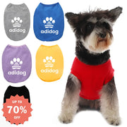 ID676 犬服 ドッグウェア タンクトップ adidog アディドッグロゴタンクトップ ノースリーブ 抜け毛防止 ペット服 春服 夏服 贈答品 ギフト プレゼント 誕生日 ペット用品＞ウェア