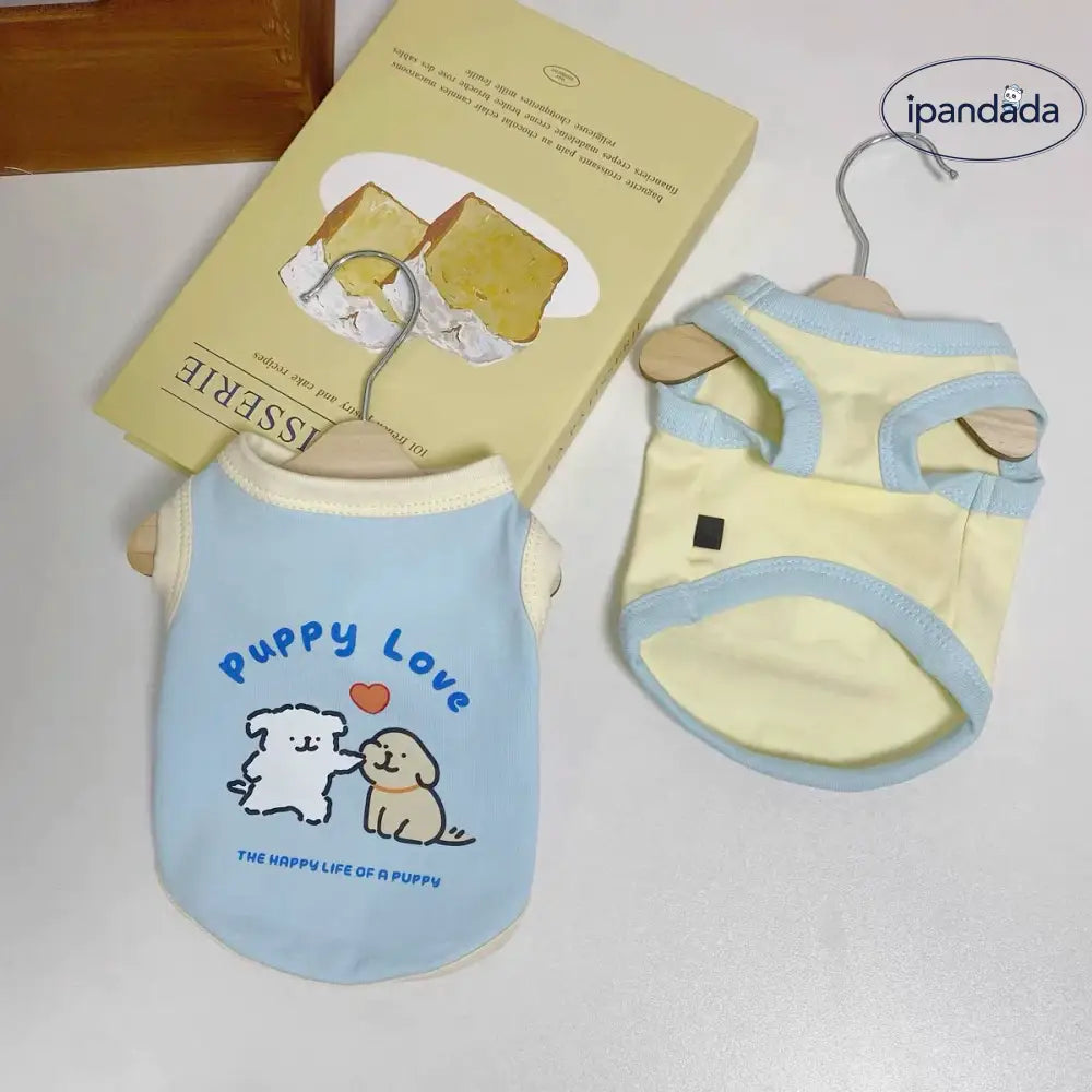 ID675 犬服 ドッグウェア タンクトップ 春夏 抜け毛防止 小型犬用 Tシャツ 春用 夏用 可愛い おしゃれ お散歩 快適 イヌ用 わんちゃん ペット用品＞ウェア