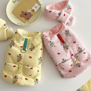 犬服 冬 ベスト 暖かい 軽量 防寒 中綿 裏地 ボア フリース 着せやすい ペット 洋服 ドッグウェア 可愛い 犬の服 ペット用品＞ウェア