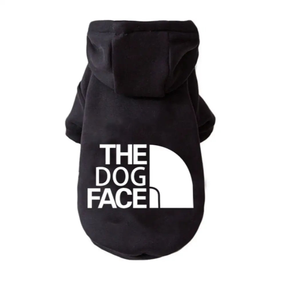 犬服 フード ドッグウェア トレーナー THE DOG FACE ペット ワンちゃん フード付き お出かけ お散歩 おしゃれ 防寒 可愛い 愛犬 あったかい 小型犬 中型犬 大型犬 ブラック / XS ペット用品＞ウェア