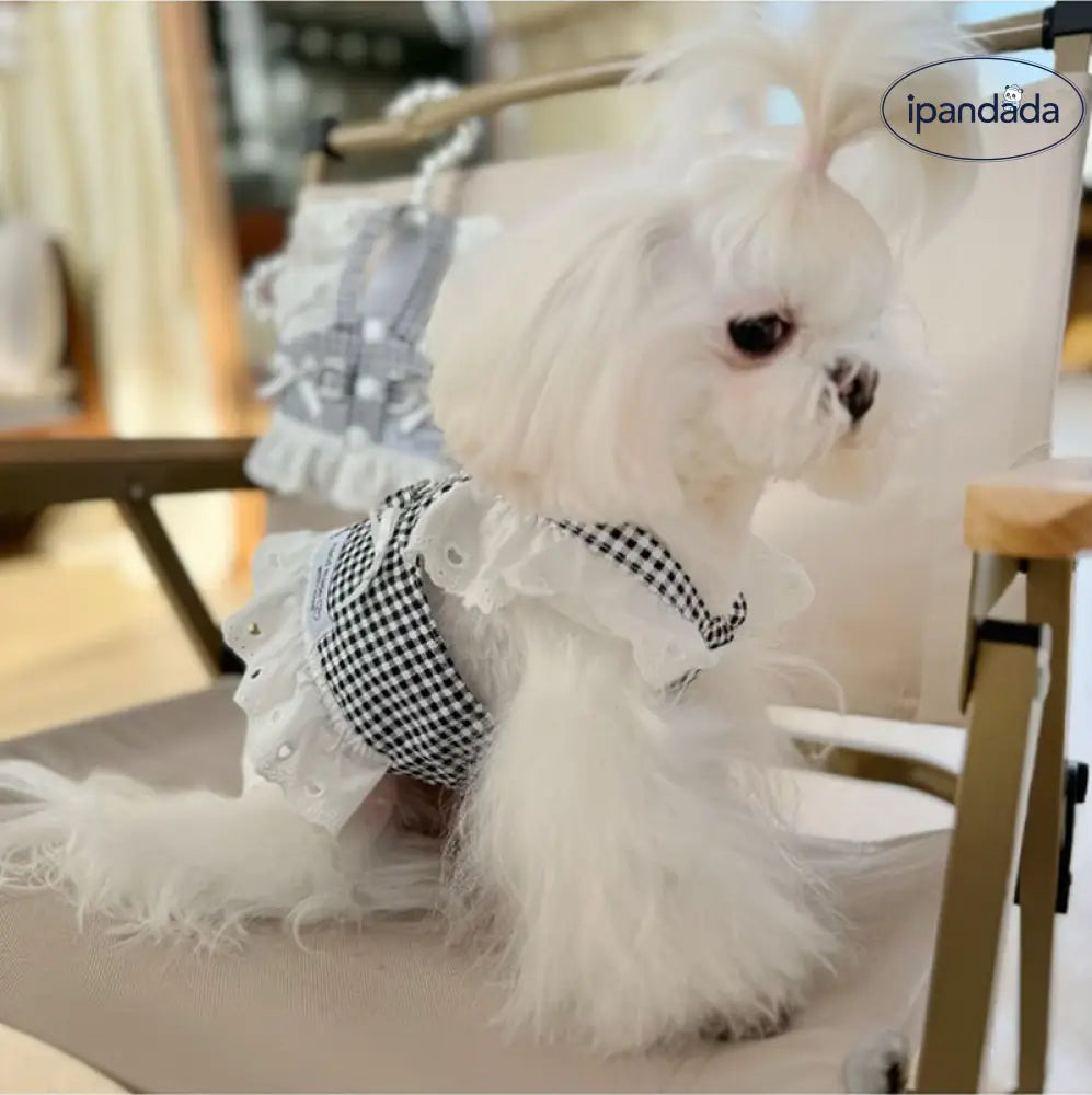 犬服 猫服 チェック柄 ワンピース スカート ハーネス ペット服 ドッグウェア ペット 春 夏 通気 おしゃれ かわいい 人気 可愛い お揃い 子犬 ペットウェア 女の子 男の子 離脱防止 抜け毛防止 お出かけ プレゼント インスタ映え