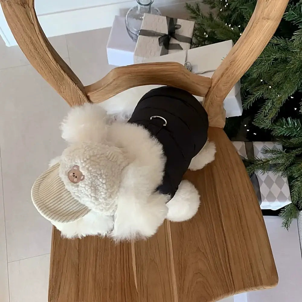 犬 服 暖かい ベスト ハーネス ウェアハーネス 裏ボア 中綿 キルティング 無地 あったか 防寒 犬服 ドッグウェア 秋 冬 洋服 ペット服 可愛い おしゃれ アウター 抜け毛防止 お散歩服 ブラック / XS ペット用品＞ウェア