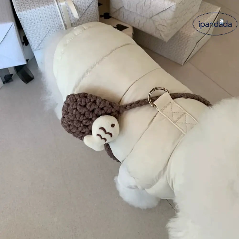 犬 服 暖かい ベスト ハーネス ウェアハーネス 裏ボア 中綿 キルティング 無地 あったか 防寒 犬服 ドッグウェア 秋 冬 洋服 ペット服 可愛い おしゃれ アウター 抜け毛防止 お散歩服 ホワイト / XS ペット用品＞ウェア