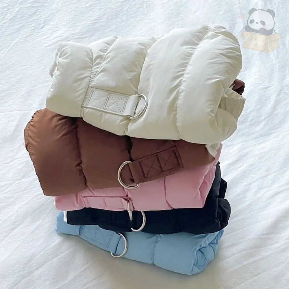 犬 服 暖かい ベスト ハーネス ウェアハーネス 裏ボア 中綿 キルティング 無地 あったか 防寒 犬服 ドッグウェア 秋 冬 洋服 ペット服 可愛い おしゃれ アウター 抜け毛防止 お散歩服 ペット用品＞ウェア