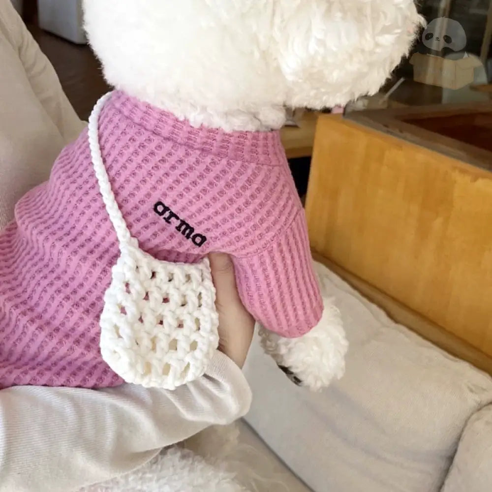犬服 ペット服 ドッグウェア 猫服 トレーナー トップス シンプル インナー 重ね着 四色 柔らかい ストレッチ効き 人気 ファッション 男の子 女の子 オシャレ 上質 お出かけウェアに ピンク / XS(0.5~1KG)