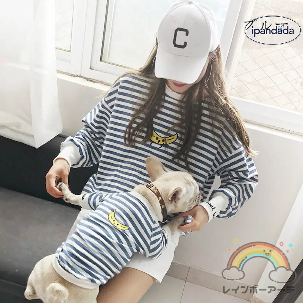 犬服 ペット親子 ペット親子お揃い ペット用品  春秋服 パーカー 長袖 犬服親子 ドッグウェア お出かけに ワンチャン服 中小型犬 ご主人様用 親子服 秋冬服 ペット服 猫服親子 パーカー ペットとお揃い ペットペアルック ボーダー お出かけ お散歩 S～4XL ママフリ ID2376