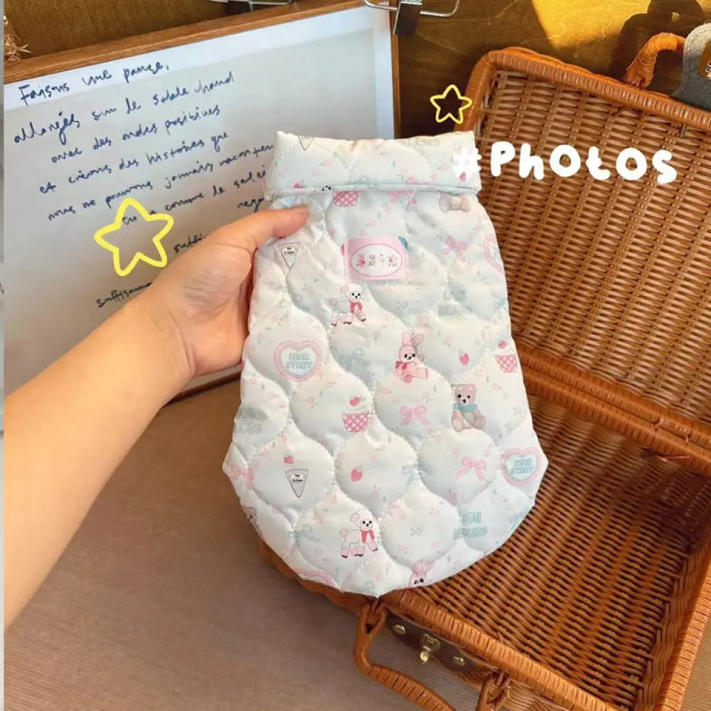 犬服 秋冬 ベスト 暖かい 中綿 軽い あったか 防寒 ドッグウェア ペット服 可愛い おしゃれ 抜け毛防止 お散歩服 犬洋服 タイプ② / S（対応体重1.2-2KG） ペット用品＞ウェア