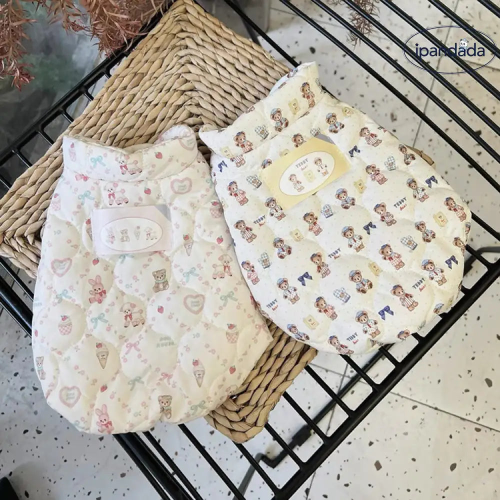 犬服 秋冬 ベスト 暖かい 中綿 軽い あったか 防寒 ドッグウェア ペット服 可愛い おしゃれ 抜け毛防止 お散歩服 犬洋服 ペット用品＞ウェア