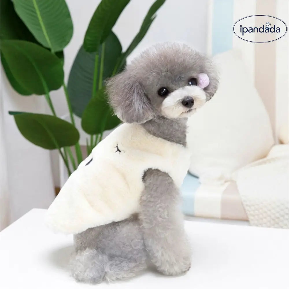 犬服 秋冬  秋 冬 ベスト セーター ニット 秋服 冬服 犬 服 犬の服 ペット服 ドッグウェア シンプル かわいい 可愛い おしゃれ 暖かい ふわふわ 犬用ベスト 小型犬 中型犬 秋用 冬用 防寒 トイプードル ふわふわベスト ID2958