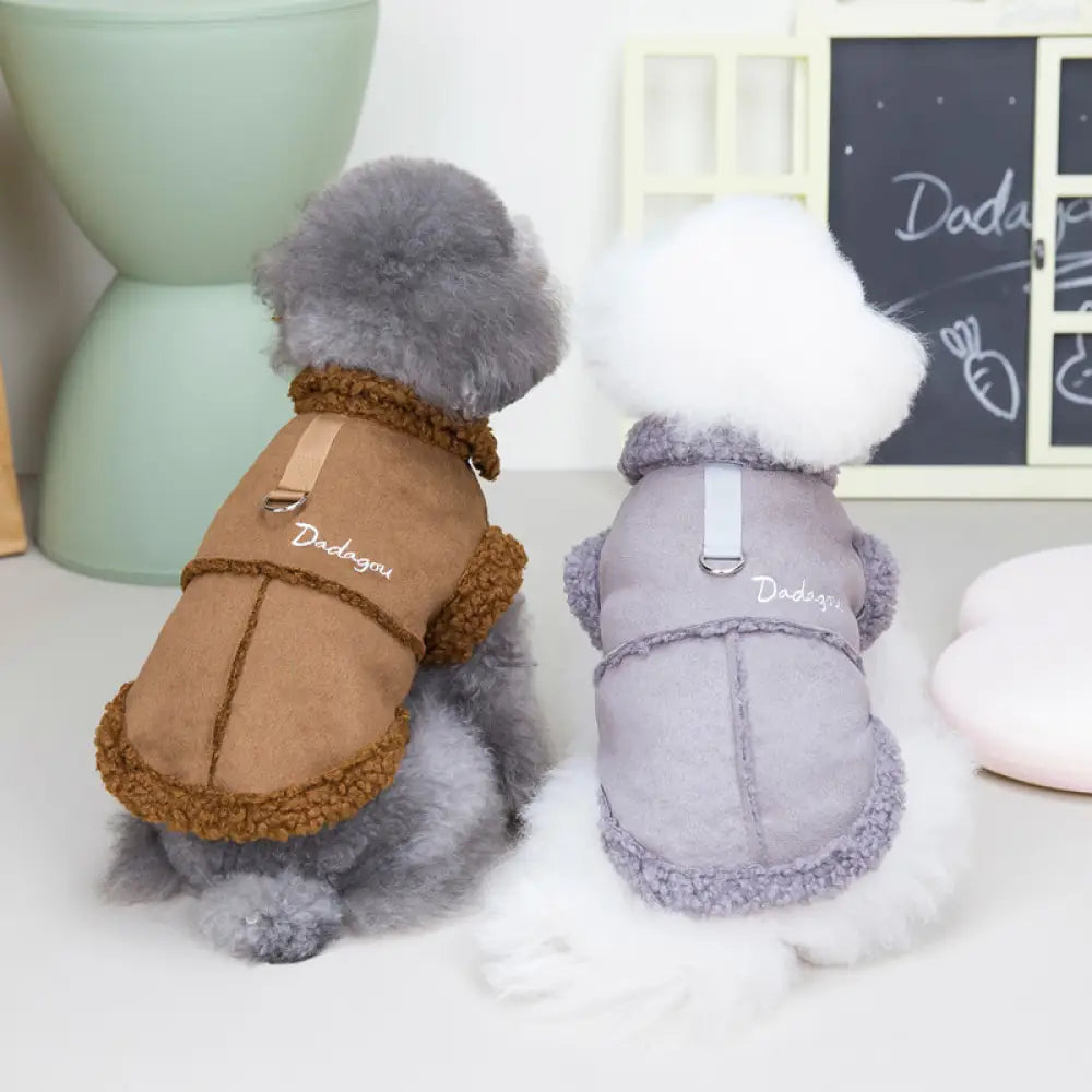 犬服 秋冬 かわいい 暖かい おしゃれ シンプル コート ジャケット ドッグウェア 犬用 パーカー 秋服 冬服  防寒コート小中型犬 部屋着  脱毛保護 お散歩 ID2620