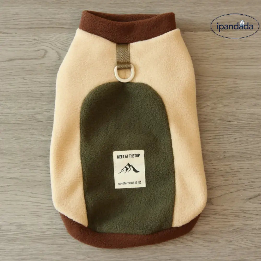 犬服 秋冬 コンビカラー ダブルレイヤー フリース 保温 ビションフリーゼ テディ 小型犬 ペットウェア 秋猫服 ID3033