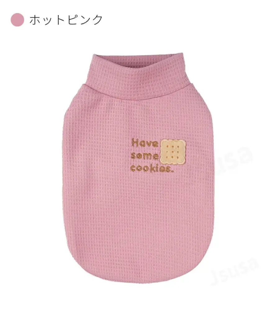 犬服 秋冬 小中型犬服 犬スーツ ソフト 長袖ロングTシャツ Ｔシャツ スタンダードシャツ 暖かい 動きやすい 秋冬春 室内室外 おしゃれ ペット服 洋服 ハイネック 刺繍 ドッグウエア ウェア 犬の服 ペットウェア ペット服 秋服 冬服