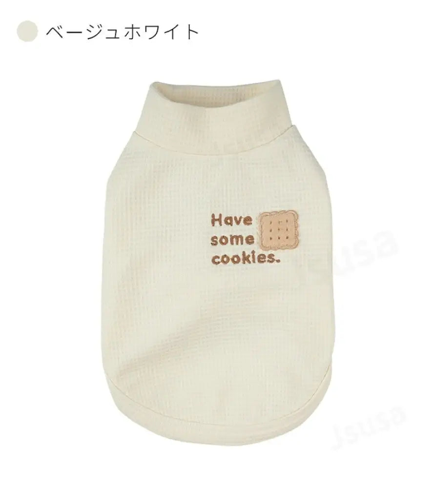 犬服 秋冬 小中型犬服 犬スーツ ソフト 長袖ロングTシャツ Ｔシャツ スタンダードシャツ 暖かい 動きやすい 秋冬春 室内室外 おしゃれ ペット服 洋服 ハイネック 刺繍 ドッグウエア ウェア 犬の服 ペットウェア ペット服 秋服 冬服