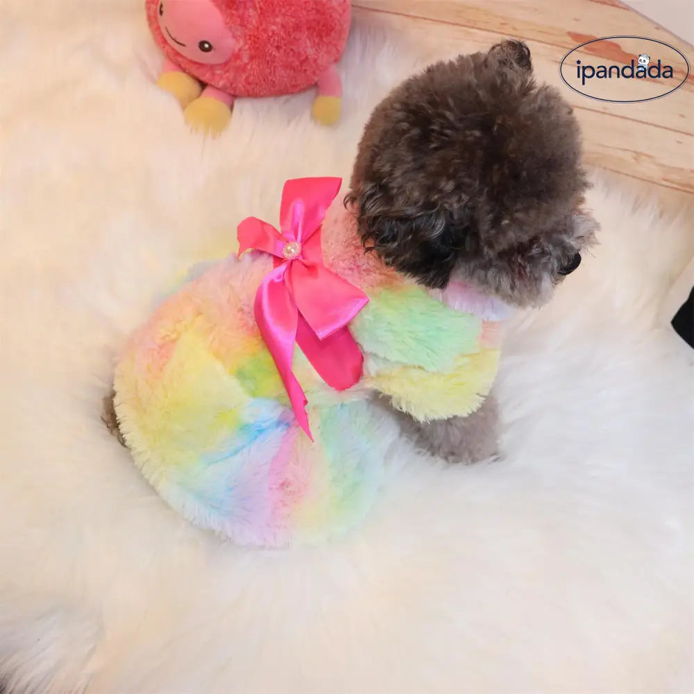 犬服 秋冬用 ヒョウ柄 ワンピース 小型犬 テディベア ビションフリーゼ フレンチブルドッグ 猫服 幼犬用 保温 快適 防寒 ID2460