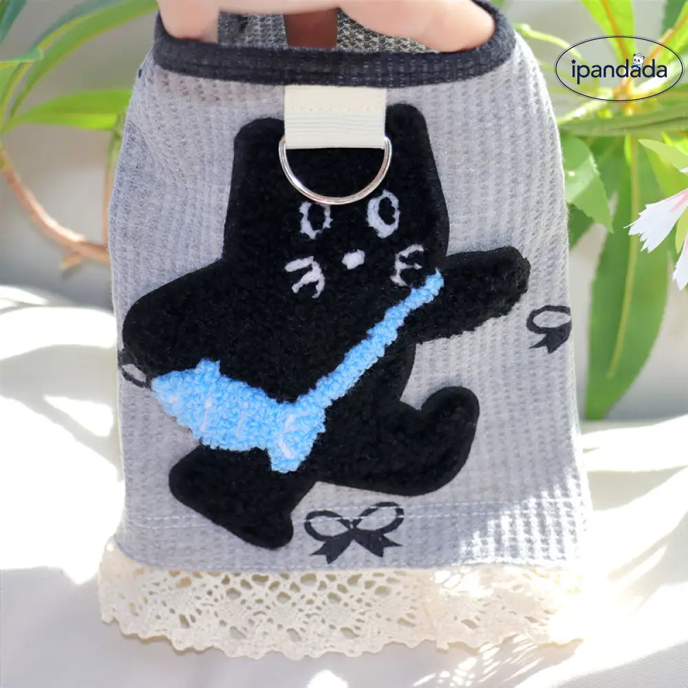 犬服 秋 新作 ワッフル 可愛い ベスト リード付き テディベア ビション 小型犬 ペットウェア ID2492