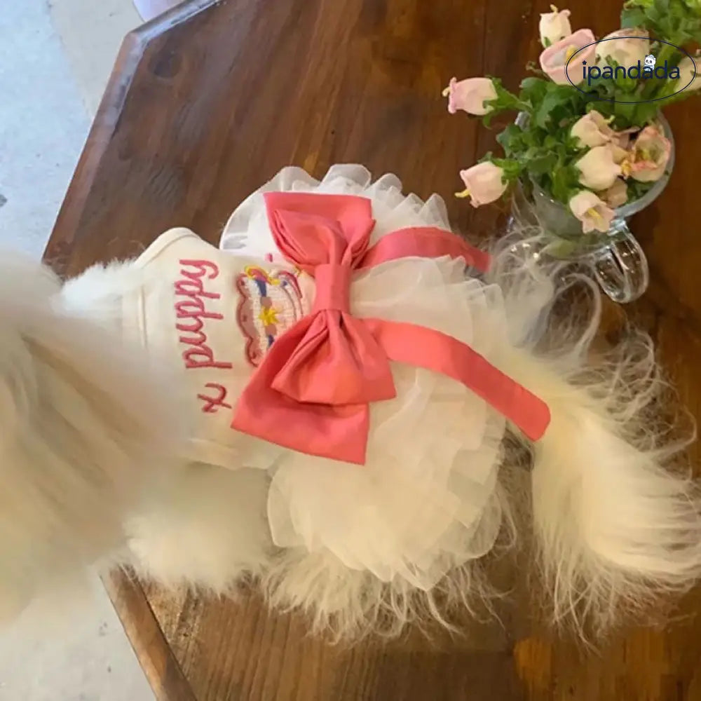 ID463 犬服 犬ドレス ドッグウェア ウェディングドレス 春夏 可愛い ペット 服 トイプードル チワワ 韓国風 パーティードレス ワンピース 記念パーティー 犬猫 型犬 小型犬 中型犬 犬の服 ペット服 ペット用品＞ウェア