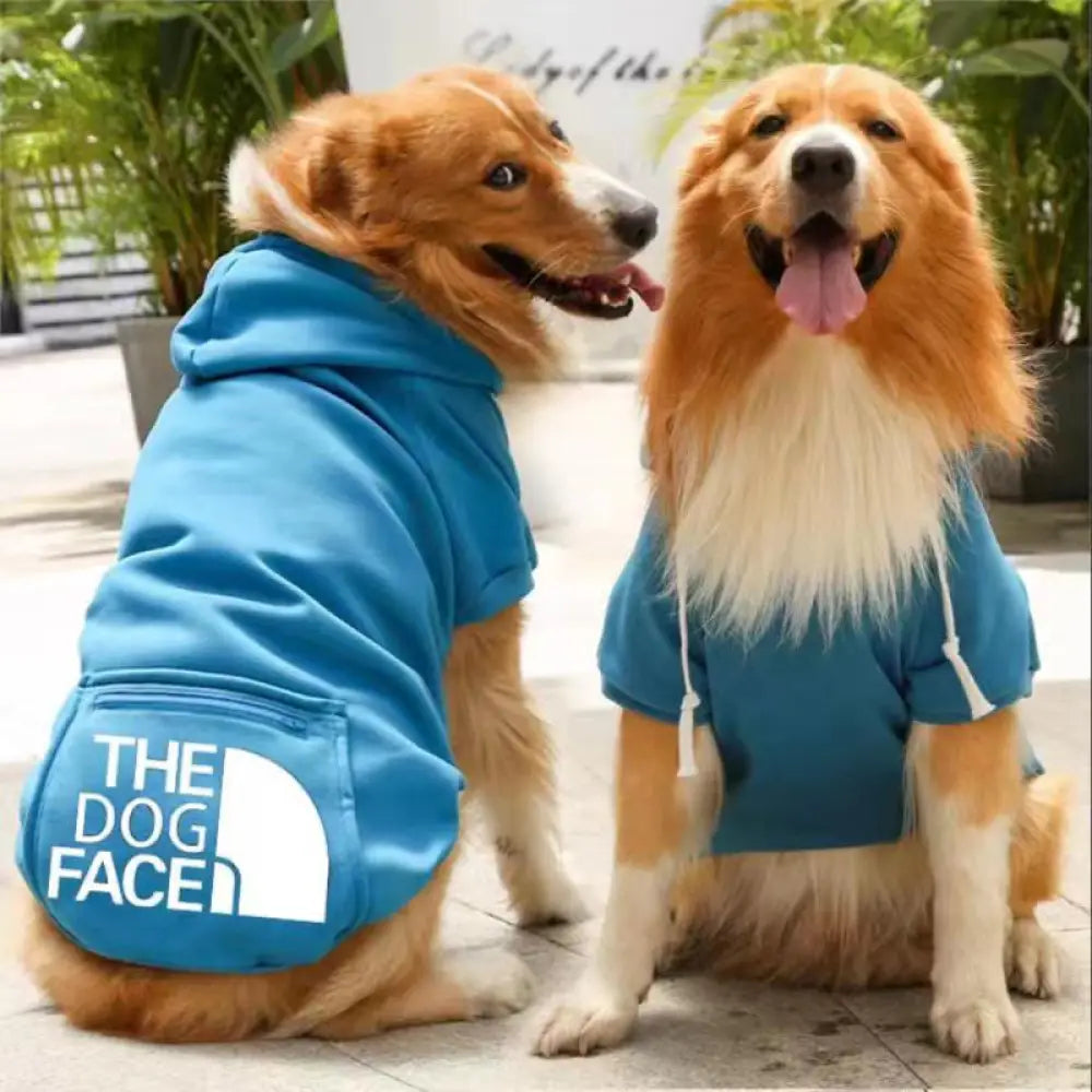 犬 服 犬服 犬の服 大型犬 小型犬 春秋用 フリース フード付き ポケット 犬用 パーカー シュナウザー ゴールデン 抜け毛防止 ペットウェア ID3668 ブルー / XS ペット用品＞ウェア