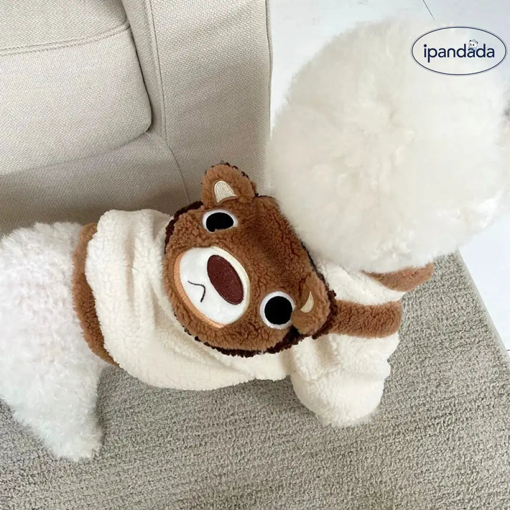 犬服 犬の服 ドッグウェア 暖かい 秋冬 部屋着 ルームウェア クマ柄 春 秋 冬 抜け毛対策 ドッグウェア トレーナー ペット用品＞ウェア