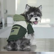 犬 服 犬服 犬の服 ペット 秋冬用 カラーブロック ポケット フード付き ジャケット 蓄熱 牽引可能 防風 2足 犬服 ぺット 犬 クリスマスプレゼント ID3173 ペット用品＞ウェア