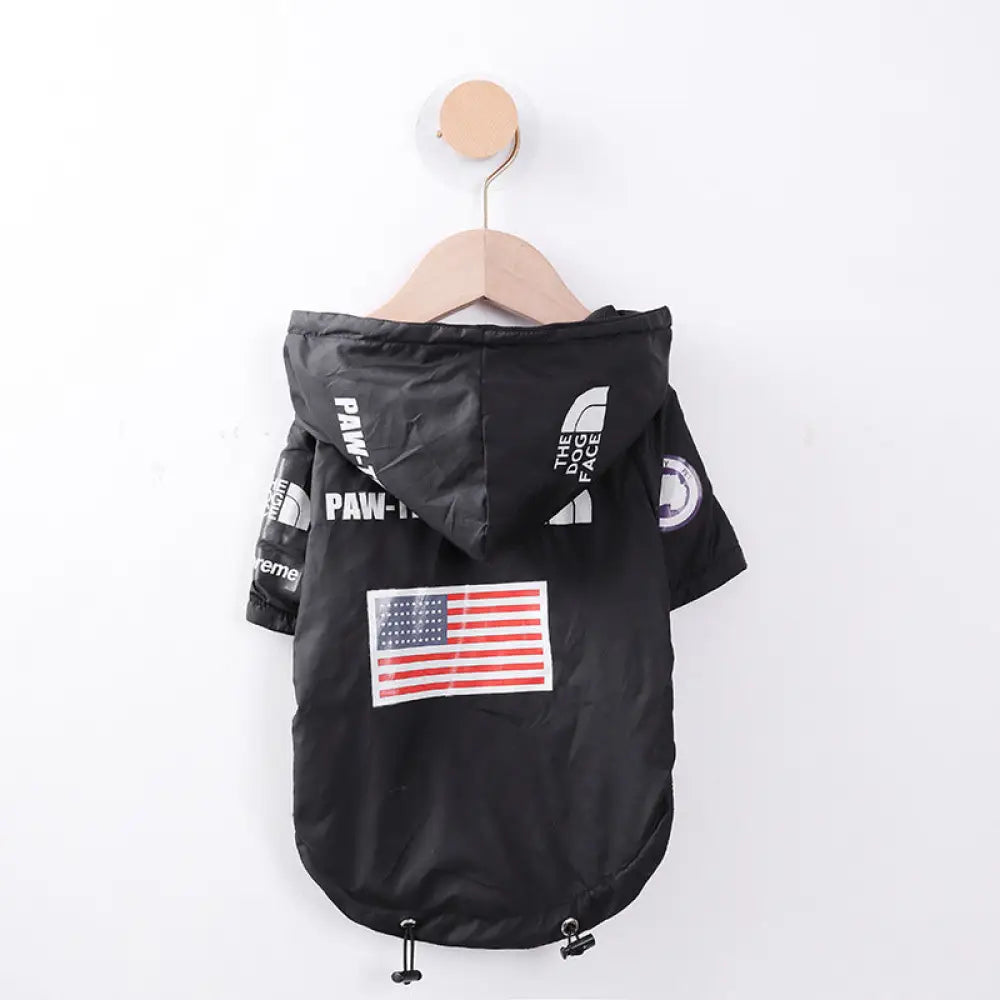 犬 服 犬服 犬の服 ペット用 防水 フード付き ダウンジャケット ペット 保温 ジャンパー 大中小型犬用 アウトドア 犬服 ID3724 ブラック / S ペット用品＞ウェア