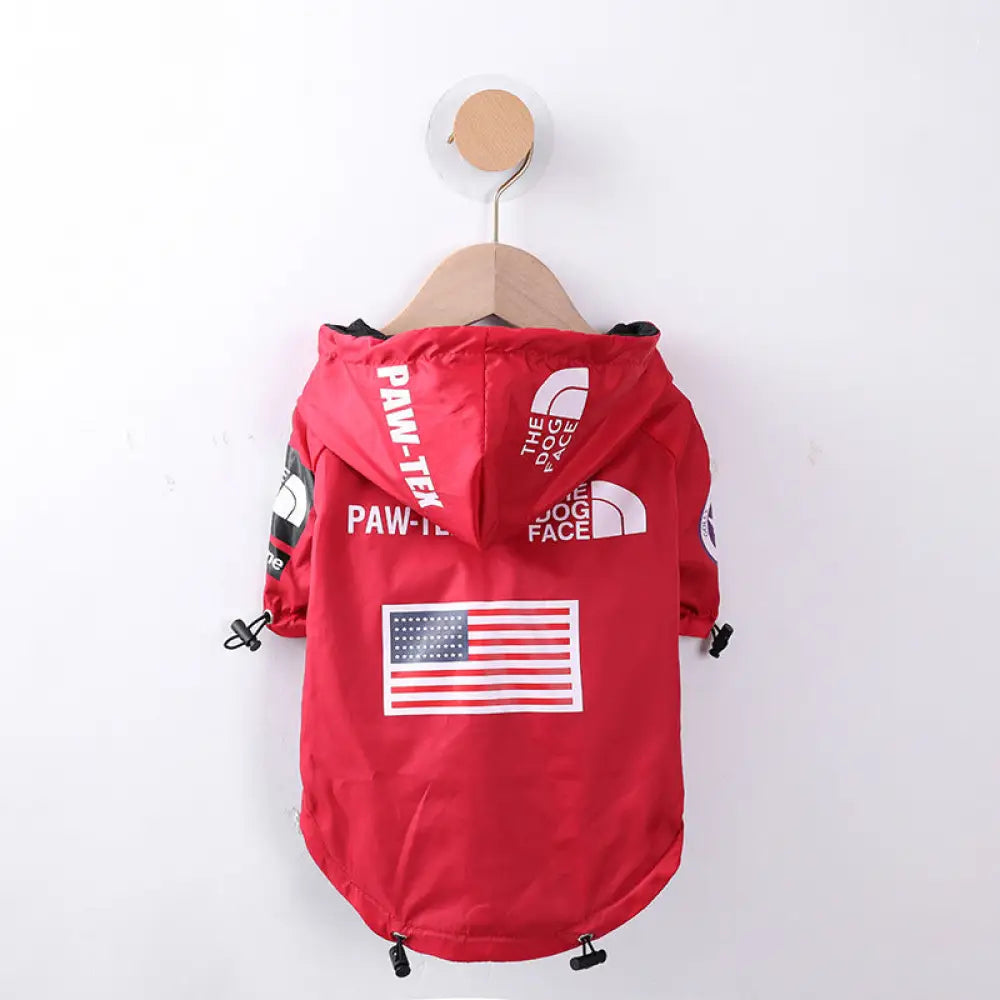 犬 服 犬服 犬の服 ペット用 防水 フード付き ダウンジャケット ペット 保温 ジャンパー 大中小型犬用 アウトドア 犬服 ID3724 レッド / S ペット用品＞ウェア