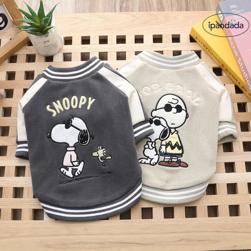 ベースボールジャケット 暖かい 犬用 2足服 ペット服 犬の服 ID3904