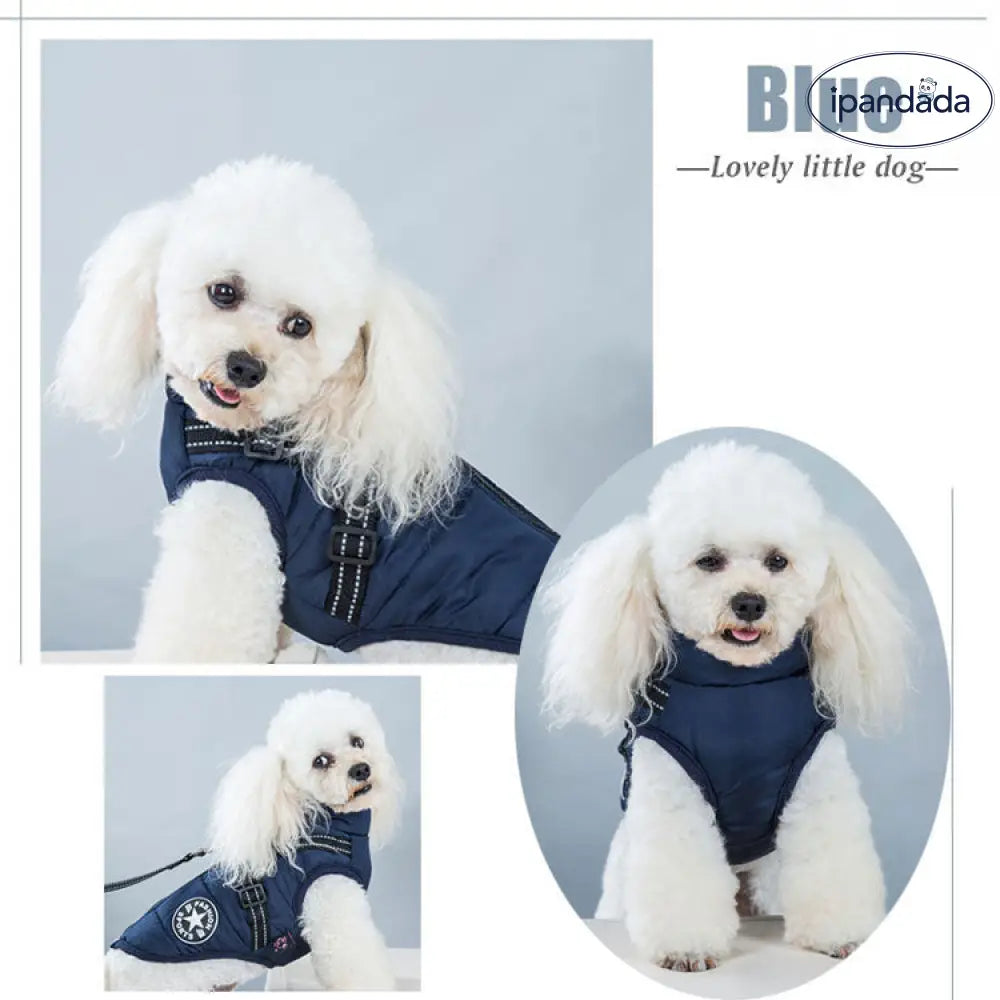 犬 服 ウエア ベスト 犬の服 秋冬 背中開き タンクトップ ジャケット アウター ハーネス付き ファスナー ジッパー ダウン風 暖かい ドッグウェア あったか 散歩着 お出かけ 撥水 着せやすい 裏起毛 フリース ボア 防寒 かわいい ワッペン ID2736