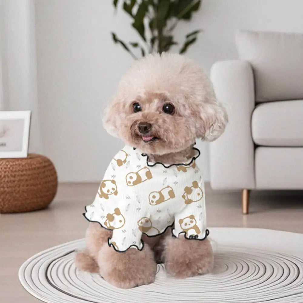 ID1172 犬服 夏用 接触冷感 トイプードル 小型犬 ペットウェア 通気性 洗える 新作 2色展開 XS～XLサイズ プレミアム感 ひんやり カーキ（フリル） / XS ペット用品＞おもちゃ