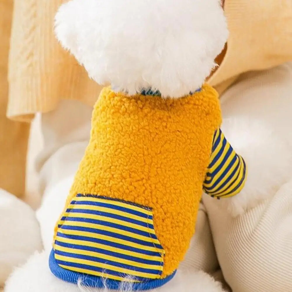犬 服 小型犬服 ドッグウェア ペットウェア トップス お出かけ お散歩 暖かい プルオーバー もこもこ 超可愛いペット服 犬服 猫服 犬用 ペット用品 ID2351 オレンジ / XS ペット用品＞ウェア