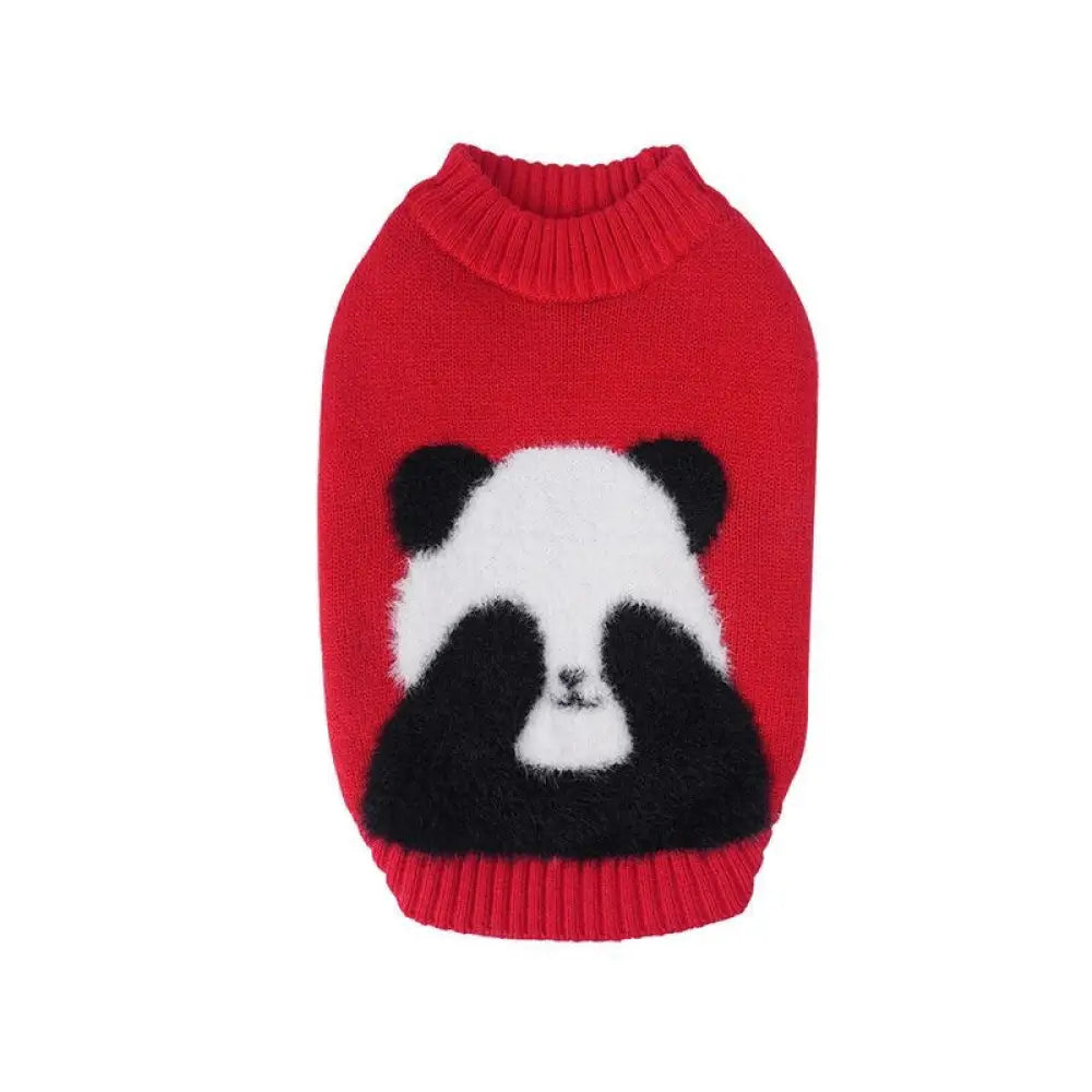 犬 秋冬 服装 ビション シュナウザー 猫 二足袖なし ニット 小型犬 ウェア ID2489 レッド / XS