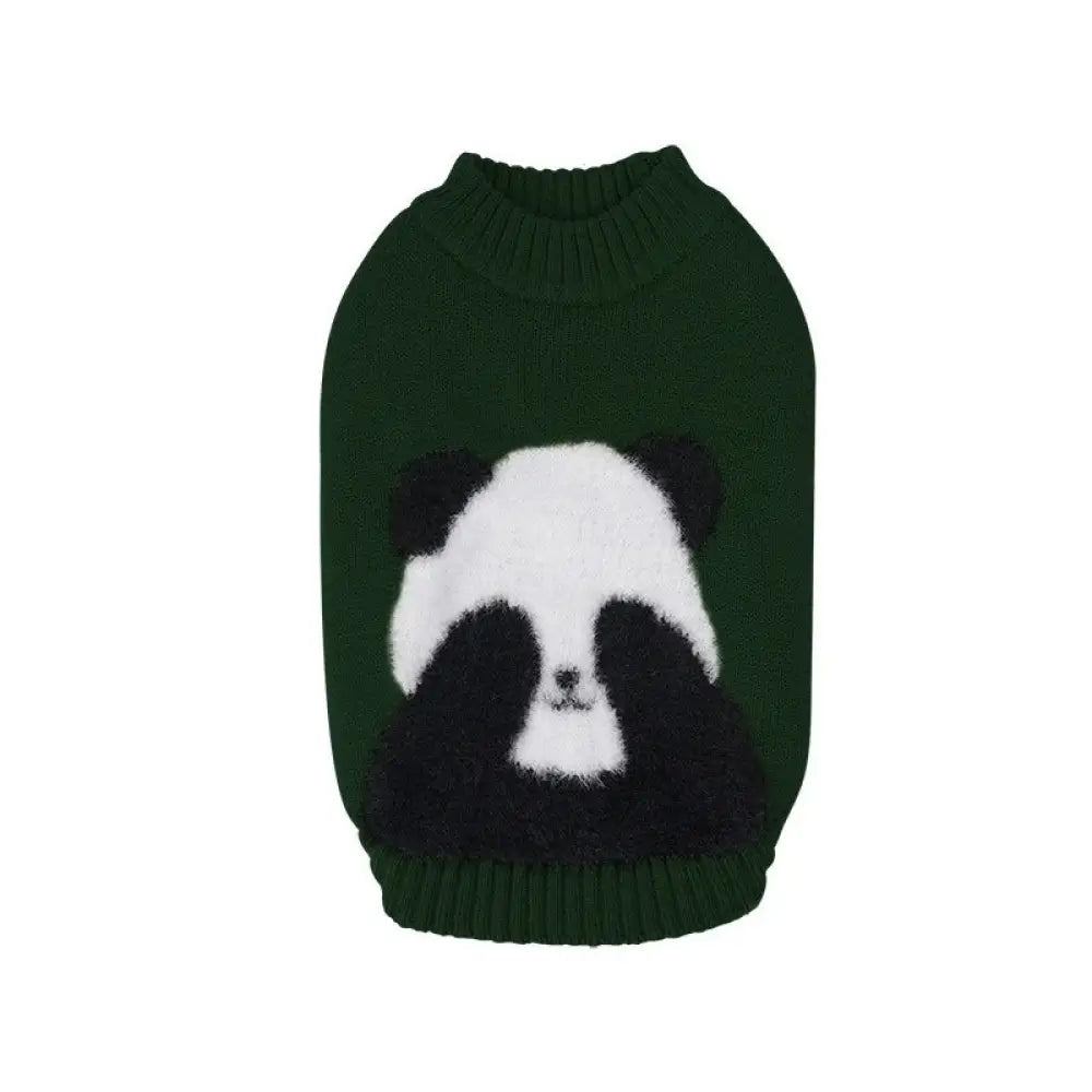 犬 秋冬 服装 ビション シュナウザー 猫 二足袖なし ニット 小型犬 ウェア ID2489 グリーン / XS