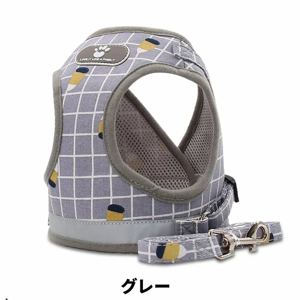 犬 ハーネス リード 小型犬 中型犬 猫 おしゃれ かわいい 脱げない メッシュ チワワ 胴輪 散歩 マジックテープ ベージュ ピンク グレー フィット 安全 キャット お洒落 はーねす おでかけ 子犬 子ネコ 成犬用 こねこ