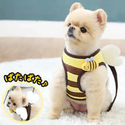 ID874 犬 ハーネス 羽付き ミツバチ お出かけ 散歩 胴輪 ペット用品 かわいい 人気 新作 小型犬 セール お出かけ イツドッグ ペット用品＞ハーネス・リード