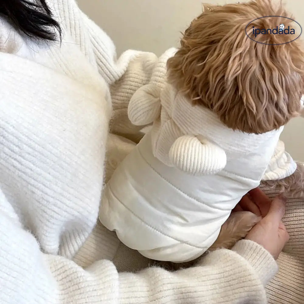 犬 厚手 コート テディ 秋冬服 ビションフリーゼ ポメラニアン 小型犬 猫 引き綱付き 犬の服 冬用 ID2651