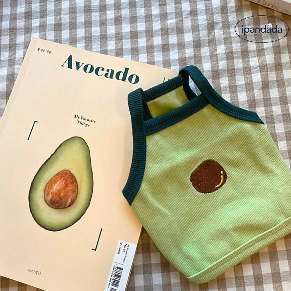 ID1175 犬猫服 夏用 アボカド柄 ノンスリップベスト トイプードル ビション 子犬 子猫 薄手 通気性 洗える XS～XXLサイズ ペット用品＞おもちゃ