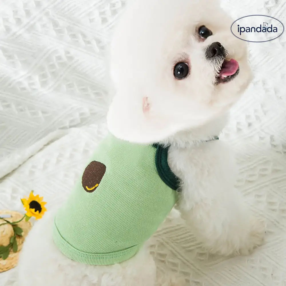 ID1175 犬猫服 夏用 アボカド柄 ノンスリップベスト トイプードル ビション 子犬 子猫 薄手 通気性 洗える XS～XXLサイズ ペット用品＞おもちゃ