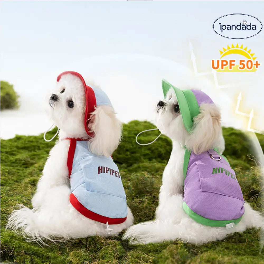 ID1253 犬 猫 ペット 夏 クール 冷却 保冷 散熱 ひんやり 服 衣類 ベスト 調節可能リード 保冷剤付き UVカット 日よけ アウトドア 人気 おすすめ ペット用品＞ウェア