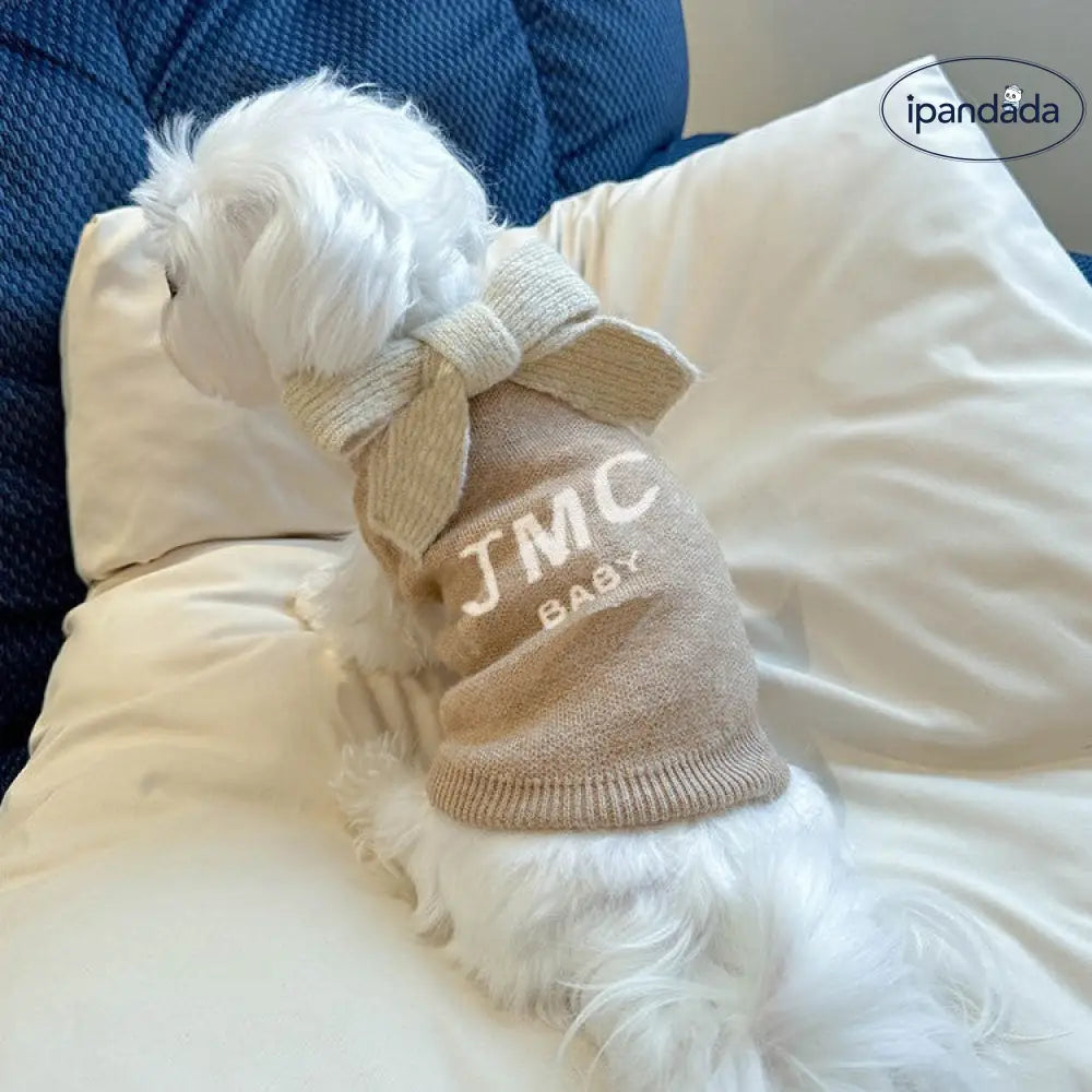 犬 猫 秋冬 保温 小さな スカーフ セーター ニット マルチーズ ポメラニアン シュナウザー 毛衣 猫の服 ID2649