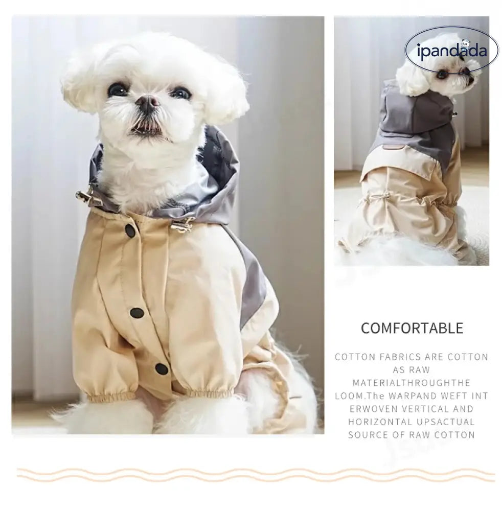 犬 レインコート 犬 レインウェア 四脚フルカバー ペットレインウェア 濡れない 着せやすい 反射テープ付き 雨具 フード付き ドッグ レインウェア 散歩 お出かけ レイングッズ 雨カッパ 防水 防寒 防風 軽量 調節可能 梅雨対策 帽子付き ID2403