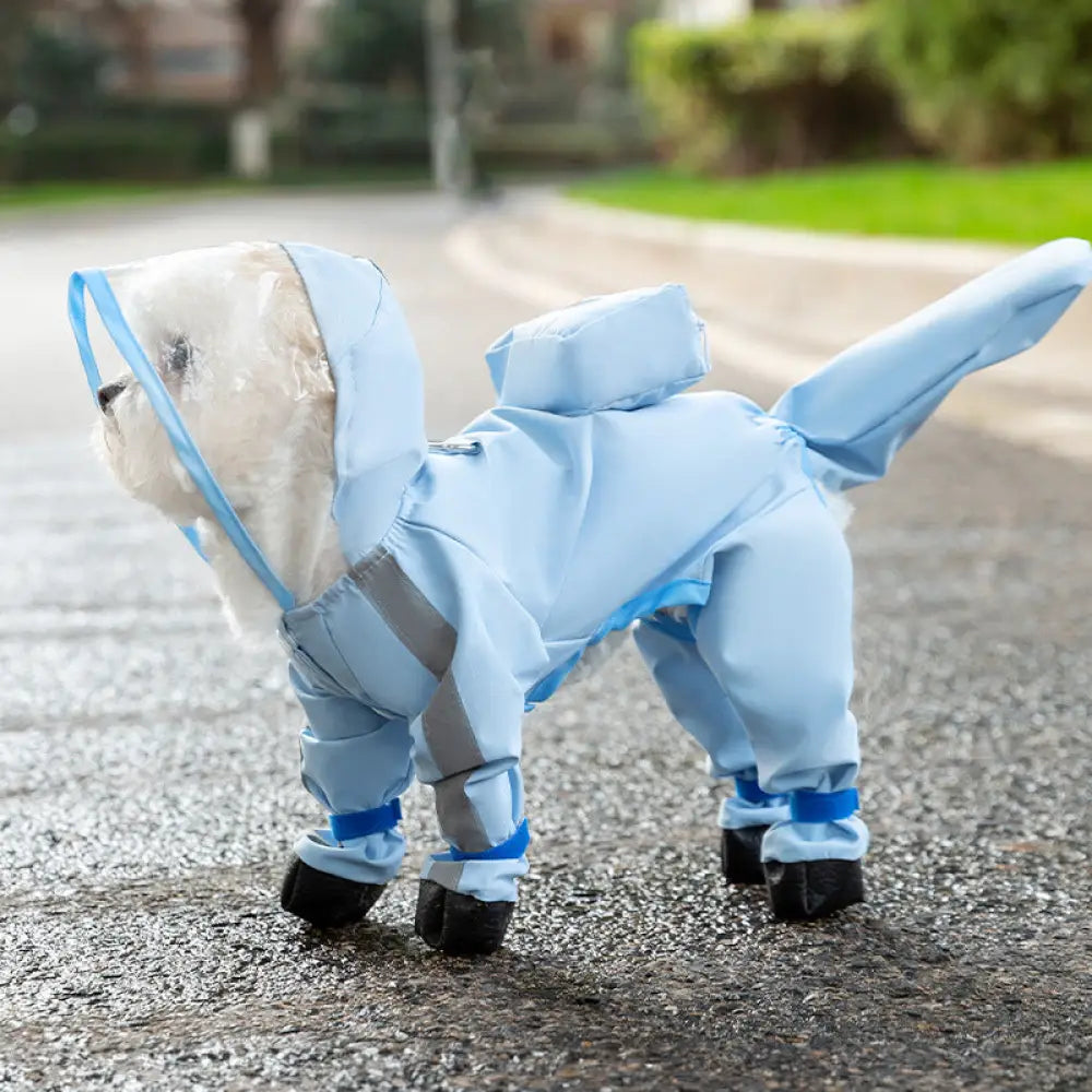 ID965 犬 レインコート 小型犬 中型犬 犬 レインウェア 完全防水 ハーネス一体型 フルカバー 尻尾カバー付き 雨具 ペットレインコート カッパ 丸ごと包み しっぽカバー レインウェア ドッグ雨具 散歩 お出かけ レイングッズ