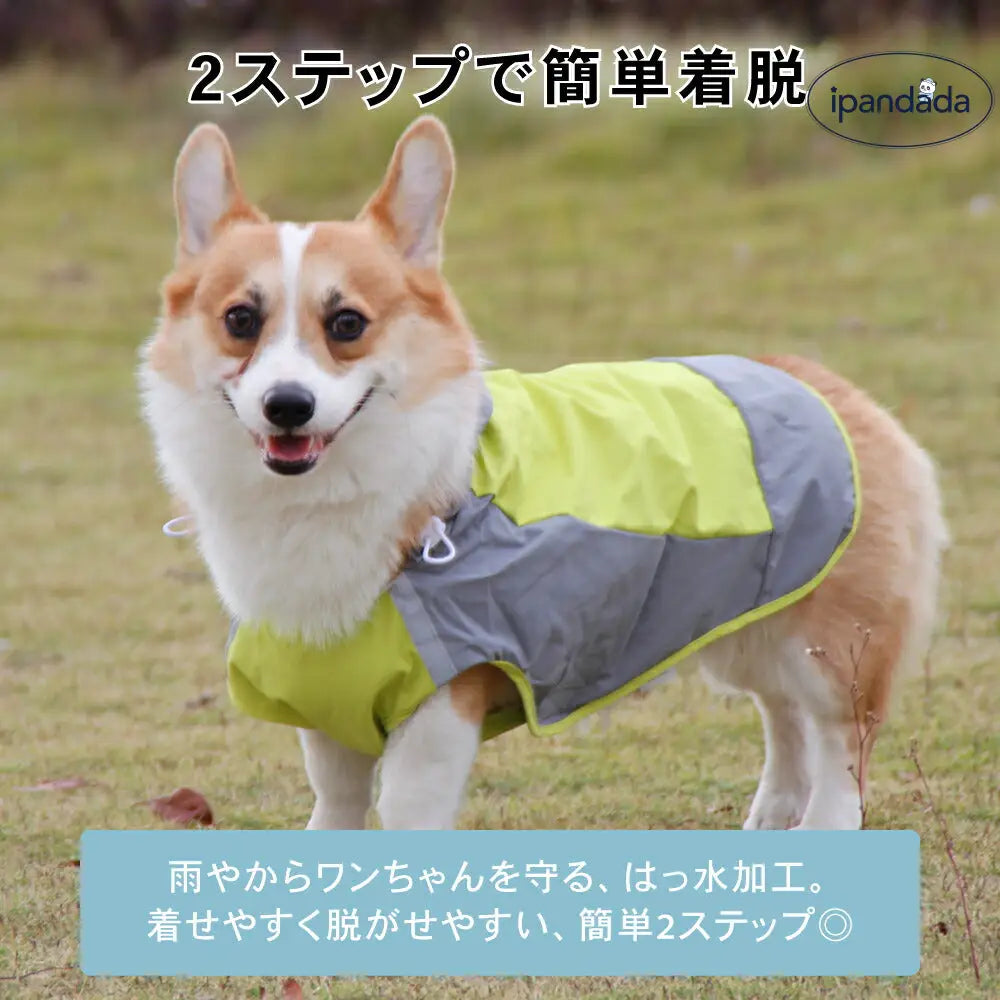 ID962 犬 レインコート 中型犬 大型犬 レインウェア カッパ 雨具 撥水 犬用 ドッグウェア ドッグウエア ドッグ 柴犬 フレンチブルドッグ ラブラドール レトリバーコーギー ペットファン ペット用品＞ウェア