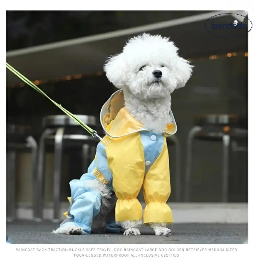ID906 犬 レインウェア ハーネス一体型 小中型犬雨具 ペットレインコート レインウェア ドッグ雨具 散歩 お出かけ ペット用品 レイングッズウエア 雨カッパ ペット用品＞ウェア