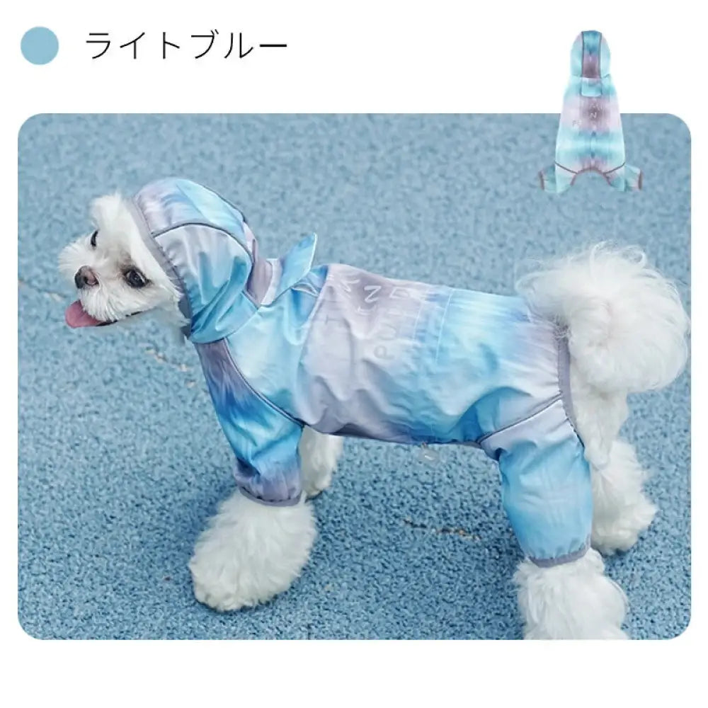 犬 レインウエア 四脚 フード付き 全身保護 ペット用レインウェア 小型犬 中型犬 犬 レインコート 着せやすい 濡れない 調節可能 雨具 フード付き ペット ドッグ レインウェア レイングッズ 雨の日 散歩 お出かけ 反射素材 防風