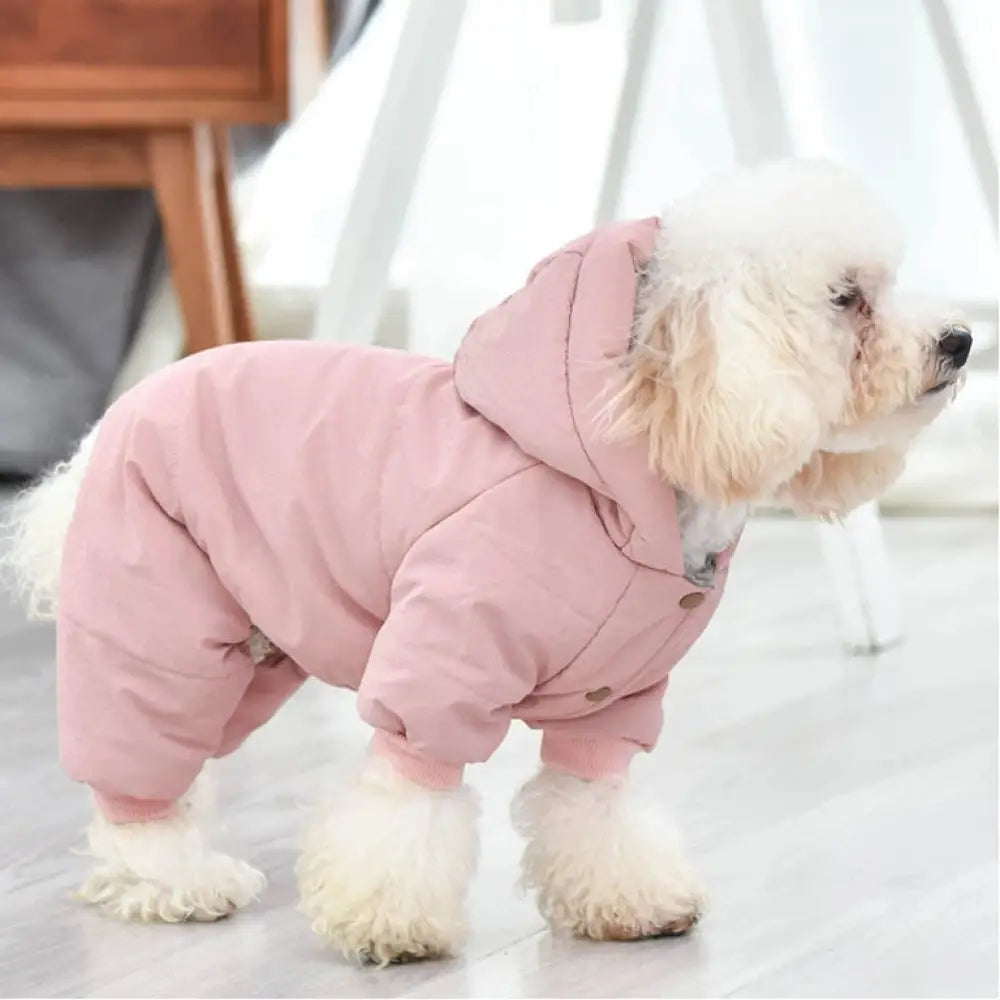 犬用 ダウンジャケット 四足服 冬用 加厚 保温 コート テディ 猫 ビーグル フレンチブル 秋冬 ペット服 ID3002